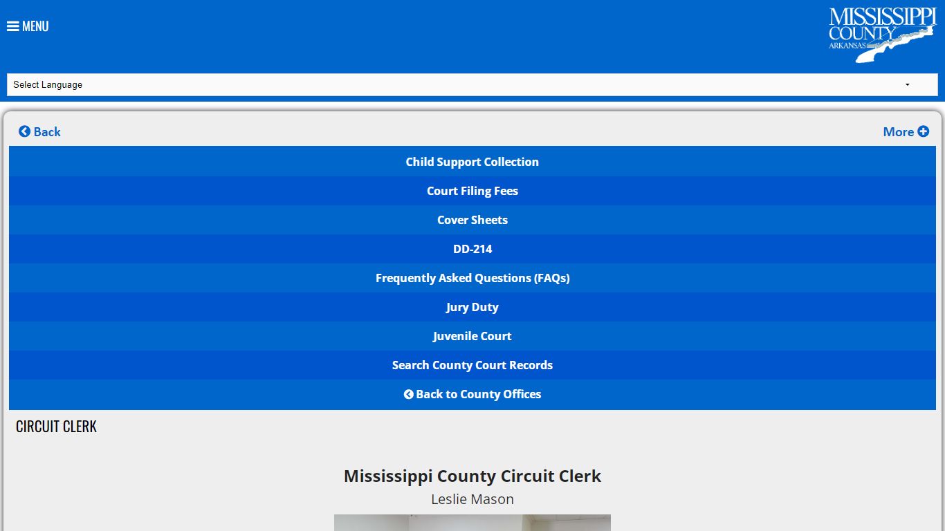 Circuit Clerk | Mississippi County, AR